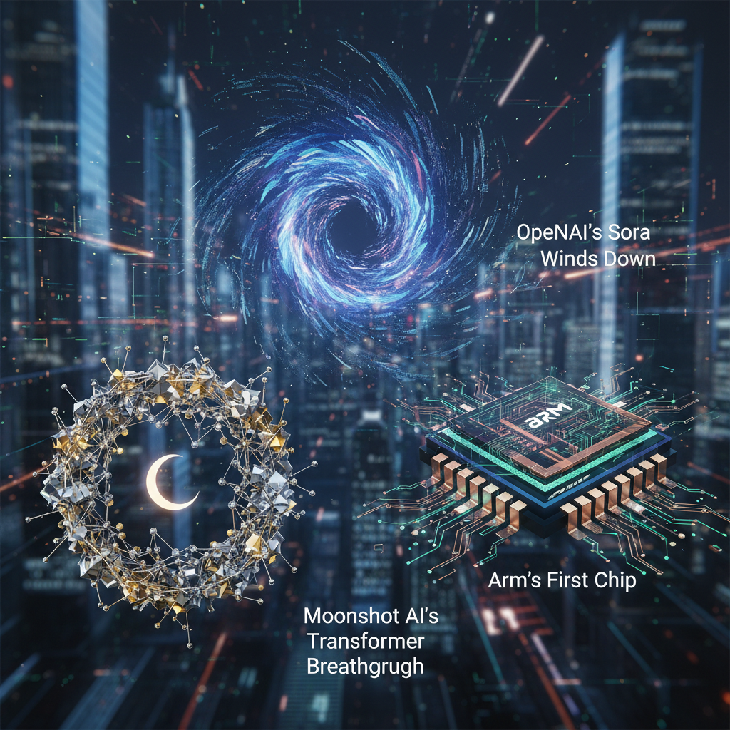 AI Weekly: OpenAI’s Sora Winds Down, Moonshot AI’s Transformer Breakthrough, and Arm’s First Chip